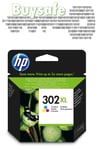 Original HP 302XL Colour ink cartridge for Officejet 4650 All-in-One Printer - F