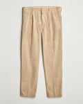 NN07 Bill Pleated Corduroy Pants White Peppar