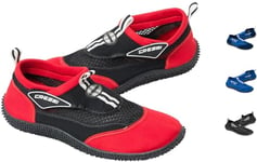 Cressi Unisex Adult Reef Water Shoes - Black/Red, UK 8/ EU 42