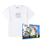 Pokémon TCG: Celebrations Deluxe Pin Box 25th Anniversary & T-Shirt Bundle - XL - White