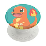 PopSockets: PopGrip - Support et Grip pour Smartphone et Tablette avec un Top Interchangeable - Pokémon - Charmander Knocked