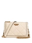 GUESS Quilted Cross Body Bag, Stone