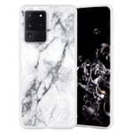 Yoedge White Silicone Case for Samsung Galaxy A71 (4G) 6.7inch Shockproof Case Soft TPU Creative Stylish Protective Cover for Samsung A71 Drop Protection Non-slip Bumper Cases,White marble