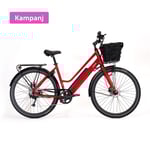 Lifebike C-mute Uni G12 9vxl  - Röd Elcykel  Klassisk 2025