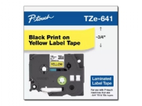Brother TZe-641 - Standardlim - svart på gult - Rulle (1,8 cm x 8 m) 1 kassett(er) bandlaminat - för P-Touch PT-D460, D610 P-Touch Cube PT-P910 P-Touch Cube Pro PT-P910