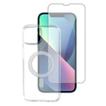 iPhone 14 4smarts Second Glass X-Pro 360° Protection Set Premium - MagSafe Kompatibel - (Deksel + Skjermbeskytter)