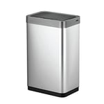EKO - Mirage X Large Sensor Bin - Touchless Automatic Rubbish Bin - Perfect for Kitchen & Home, Stainless Steel, 45 Litre