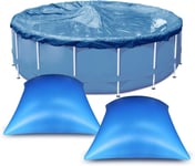 GOUTS ET COULEURSCoussin Piscine Hivernage Rectangle 8×4Ft, Flotteur Hivernage Piscine, Coussin Gonflable Hiver, Ballon Hivernage Piscine Hors Sol, Accessoires Piscine Pour Bache Oreiller Piscine Ant