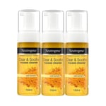 3 x Neutrogena Clear & Soothe Mousse Cleanser 150ml