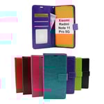 Crazy Horse Wallet Xiaomi Redmi Note 11 Pro 5G Turkos