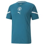 Puma Man Manchester City 2021/22 Season, Game Equipment, Shirt, Ocean Depths White, XXL