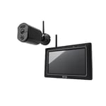 ABUS caméra de surveillance EasyLook BasicSet PPDF17000 - caméra + moniteur portable avec écran tactile - utilisation simple, détection de mouvement, mode alarme et enregistrement, fonction interphone