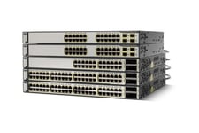 Cisco Catalyst 3750-48TS Commutateur 48 Ports en, Fast en 10Base-T, 100Base-TX + 4 x SFP (Vide) - 1 U Externe