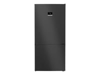 Bosch Serie | 8 Kgp86axb0n - Kylskåp/Frys - Bottenfrysskåp - Wi-Fi - Bredd: 86 Cm - Djup: 81 Cm - Höjd: 186 Cm - 621 Liter - Klass B - Borstad Svart Stål