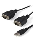 StarTech.com ICUSB2322F 2 Port FTDI USB to Serial RS232 Adapter Cable with COM Retention