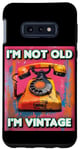 Coque pour Galaxy S10e Téléphone à cadran I'm Not Old I'm Vintage Funny Archaic Nostalgia