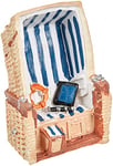 Rayher 8658800 chaise de plage, figurine en résine synthétique 11 cm, coul. Ass