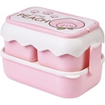 Lunchlåda, bento-låda för flickor, rosa lunchlådor för barn