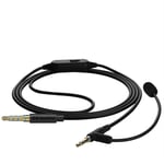 Geekria Boom Mic Headphones Cable for Sony WH-1000XM5 WH-1000XM4 (5.6 ft)