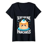 Womens Pancake Maker Food Lover The Best Dads Make Pancakes V-Neck T-Shirt