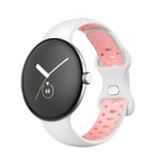 Twin Sport Armband Google Pixel Watch (41mm) - Vit/rosa