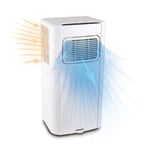 Daewoo 9000BTU 3-In-1 Portable Air Conditioner, Fan & Dehumidifier, Timer- White