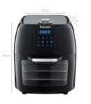 12L Air Fryer Oven Low Fat Healthy Cooker Oil Free Fry Rotisserie Chip