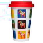 Sweden Take Away mugg 25 cl silikonlock Sagaform