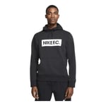 NIKE M Nk FC Essntl Flc Hoodie Po Hooded Long-Sleeved Top Men's, mens, Hooded long sleeve top, CT2011 010, Black/Black/Black, L