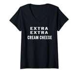 Womens Cream Cheese Makes It Taste Better V-Neck T-Shirt