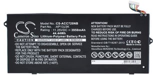 Kompatibelt med Acer Chromebook 14 CB3-431-C5EX, 11.25V, 3950 mAh