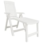 BAO Chaise longue blanc plastique - 7658796572091