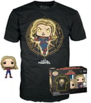 Figurine Funko Pop - Captain Marvel [Marvel] N°427 - Captain Marvel (Diamant) - T-Shirt