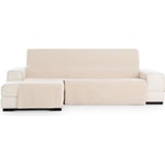 ECOMMERC3 Housse de canapé d'angle Taille Extra Gauche - Housse de canapé Longue Facile à Installer avec élastiques Couleur Lin Compatible avec canapés méridienne Gauche ou Droite