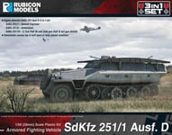 Rubicon: German Sdkfz 251/D Halftrack 3-in-1 Set