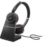 Jabra Evolve 75 SE MS Bluetooth wireless Stereo headset with Stand