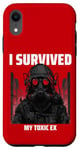 iPhone XR I Survived My Toxic Ex - Triumph in Hazmat Style Case