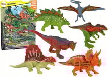 Leantoys Figuriner Dinosaurier 6 St Färgade Lean Toys