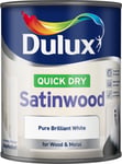 Dulux Quick Dry Satinwood - Pure Brilliant White - 750ml