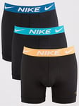 Nike Underwear Mens Trunk 3pk-black, Multi, Size S, Men