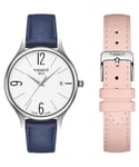 Tissot Bella Ora WoMens Blue Watch T1032101601700 Leather (archived) - One Size