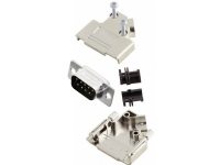 MH Connectors MHD45PK9-DB9P-K D-SUB stiftliste-sæt 45 ° Poltal: 9 Loddekop 1 stk