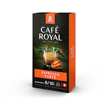 Café Royal Espresso Forte 100 Capsules for Nespresso Coffee Machine - 8/10 Intensity - UTZ certified Aluminum Coffee Capsules