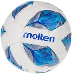 Molten Vantaggio 1710 Ballon d'entraînement de qualité supérieure avec Housse en PU/PVC Extra Durable pour Jouer sur Plusieurs Surfaces Taille 5 pour garçons et Filles âgés de 14 Ans et Adultes Bleu