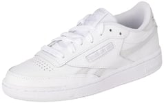 Reebok Women's Club C Revenge Sneaker, FTWR White/Steely Fog F23/Silver Met, 4 UK