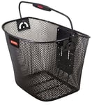 KLICKfix Bike Bag Uni Basket, Feinma. Black Handlebar Basket, 25 x 36 x 26 cm