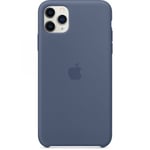 Apple Original Iphone 11 Pro Max Silikonskal Alaska Blå