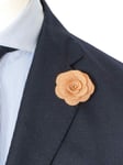 Creméguld kavajnål blomma ros