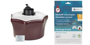 BIOGENTS Piège Extérieur Anti-Moustiques & Moustiques Tigres + Recharge De 6 Mois - Efficace Contre Les Moustiques - BG-Mosquitaire Season Pack