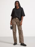 Lindex Byxor med leopardmönster
